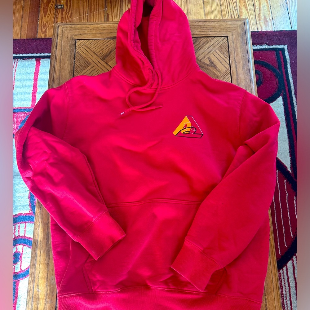 Palace P-3 Embroidered Red Hoodie